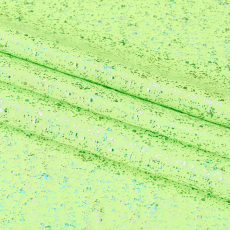 Robins Egg Speckle Spandex Fabric - Robin's Egg Speckle, 56/58" Width, 4-Way Stretch (1 Yard)