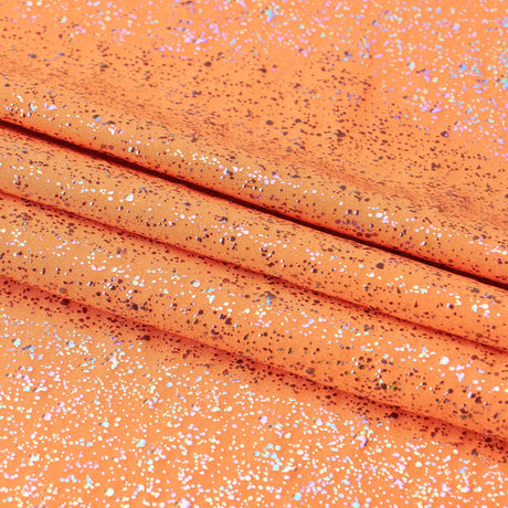 Robins Egg Speckle Nylon Spandex Fabric - Speckled Foil, 56/58" Width (1 Yard)