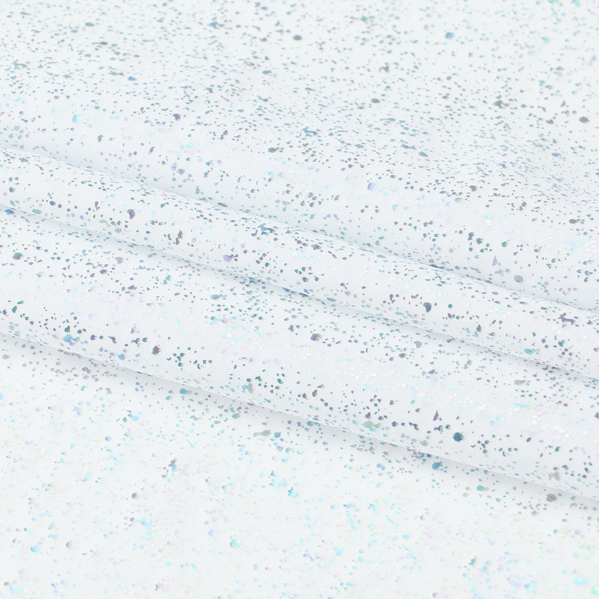 Robins Egg Speckle Spandex Fabric - Robin's Egg Speckle, 56/58" Width, 4-Way Stretch (1 Yard)