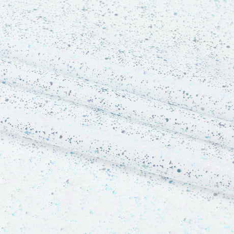 Robins Egg Speckle Spandex Fabric - Robin's Egg Speckle, 56/58" Width, 4-Way Stretch (1 Yard)