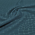 Rockodile Recycled Polyester Spandex Fabric - Embossed Crocodile Foil Print, 54" Width, 270 GSM (1 Yard)