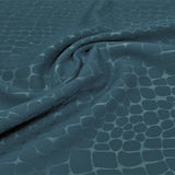 Rockodile Recycled Polyester Spandex Fabric - Embossed Crocodile Foil Print, 54" Width, 270 GSM (1 Yard)