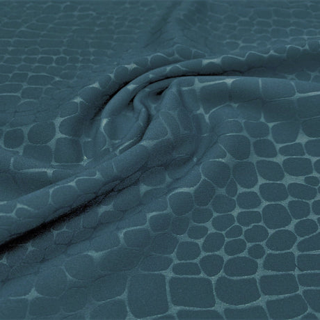 Rockodile EcoTechflex Fabric - Embossed Crocodile Foil Print, 54" Width (1 Yard)