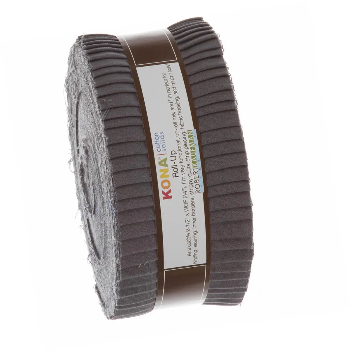 Kona Solids Coal Color 40-Piece 2-1/2in Strip Roll