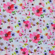 Swim Knit Nylon Spandex Romantic Flowers