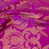 Rome Foil Printed Spandex Fabric - Bright Grape, Foil Print, 53/54" Width (1 Yard)