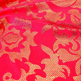 Foil Printed Spandex Bright Grape