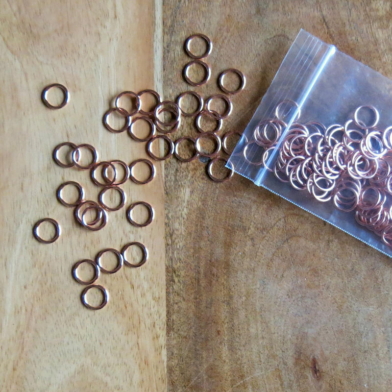 3/8 Inch Rose Gold Bra Rings