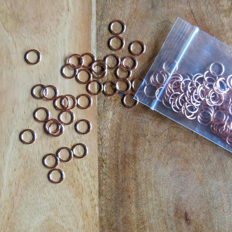 3/8 Inch Rose Gold Bra Rings
