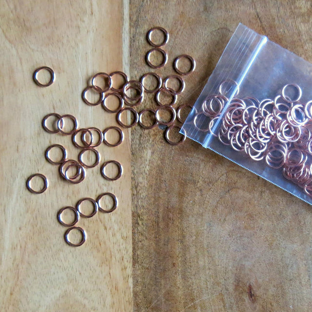 3/8 Inch Rose Gold Bra Rings