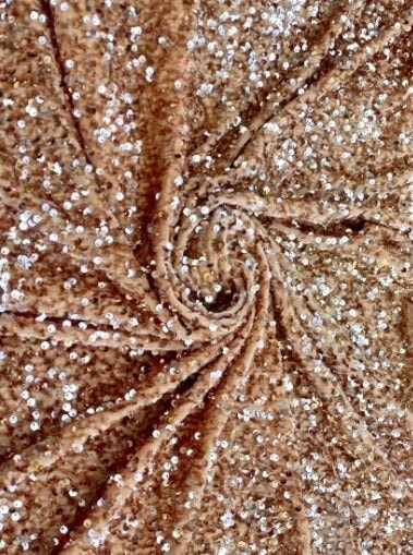 Sequin on Velvet Stretch Fabric