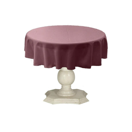 Tablecloth Dull Bridal Satin Fabric - Solid Color, 58" Round (1 Piece)