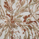 1 Yard Tulle Lace Fabric Embroidered with Sequins and Beautiful Pattern, 52" Wide