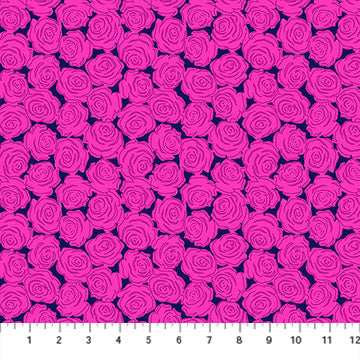 Cotton Fabric Rosette Swanky Yesterday 44/45"