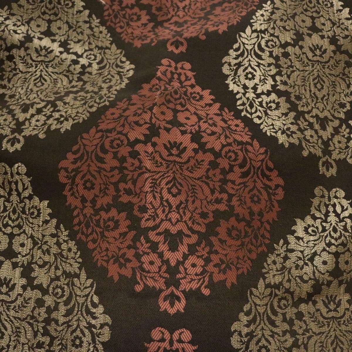 Jacquard Damask Fabric Rouge by the Yard
