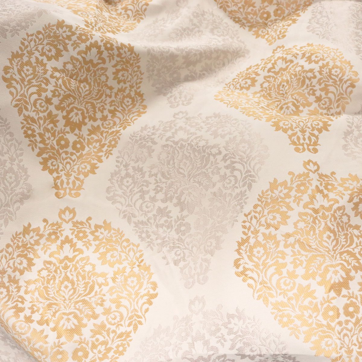 Jacquard Damask Fabric Rouge by the Yard