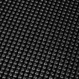 Rounded Aluminum Scale Mesh Aluminum Fabric - Gold, Silver, Black Chain Mail Pattern, 21" X 62" (1 Whole Piece)