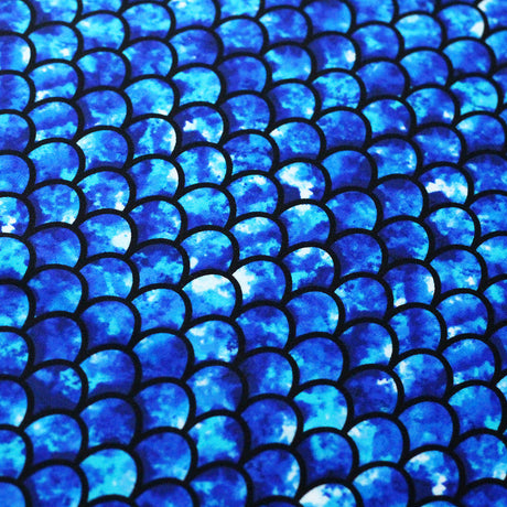 Mermaid Hologram Nylon Spandex Fabric - Holographic Mermaid Scales, 58/60" Width (1 Yard)