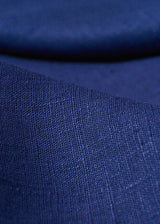 1 Yard Pure Linen Fabric Royal Blue Midweight Solid 7.5 oz 58 Inches Wide