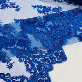 Beaded Lace Fabric Helena Floral 50" Width