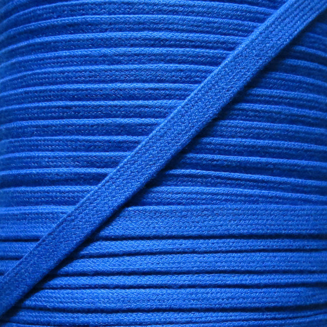 Cotton Hoodie Drawstring Flat Tape Royal Blue 3/8"