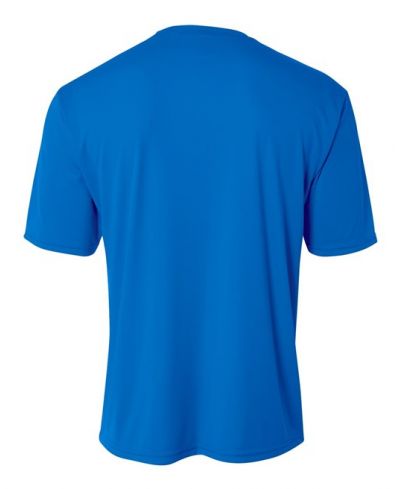 A4 NB3142 Micro Poly Interlock Fabric - Royal, Youth Cooling Performance Crew, 44+ UPF, 4.0 Ounce, S-XL (1 Piece)