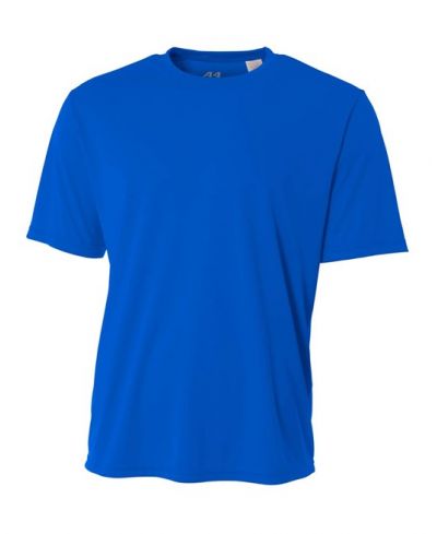 A4 NB3142 Micro Poly Interlock Fabric - Royal, Youth Cooling Performance Crew, 44+ UPF, 4.0 Ounce, S-XL (1 Piece)