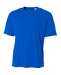 A4 NB3142 Micro Poly Interlock Fabric - Royal, Youth Cooling Performance Crew, 44+ UPF, 4.0 Ounce, S-XL (1 Piece)