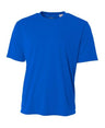A4 NB3142 Micro Poly Interlock Fabric - Royal, Youth Cooling Performance Crew, 44+ UPF, 4.0 Ounce, S-XL (1 Piece)