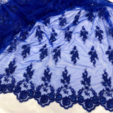 Beaded Corded Lace Fabric 53" Wide