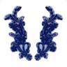 Beaded Corded Floral Lace Applique