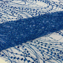 Galaxy Glitter Design Mesh Lace Polyester Fabric - Glitter Galaxy Pattern, 52-54" Width (1 Yard)