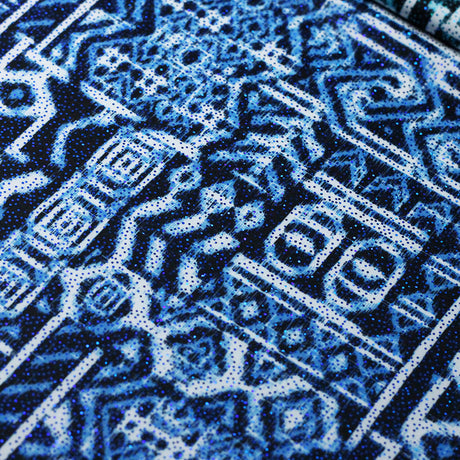 Ethnic Kat Polyester Spandex Fabric - Assorted Colors, African Tribal Print, 58/60" Width (1 Yard)