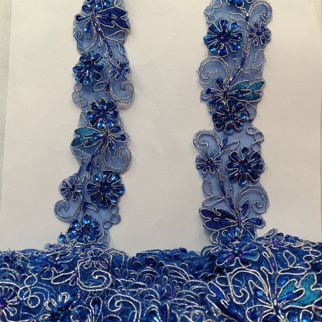 Beaded Corded Lace Trim
