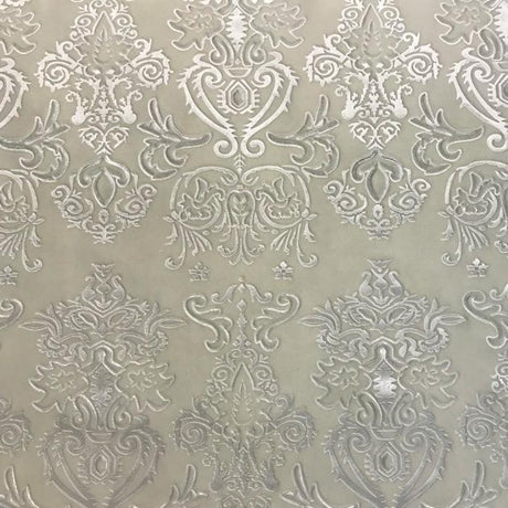 Royalty Embossed Stretch Velvet Fabric - Embossed Velvet, 4-Way Stretch, 56" Width (1 Yard)