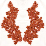 Beaded Floral Lace Applique