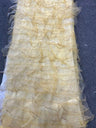 1 Yard Voluminous Ruffle Organza Fabric for Backdrops & Dresses 58/60" Width