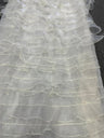 1 Yard Voluminous Ruffle Organza Fabric for Backdrops & Dresses 58/60" Width