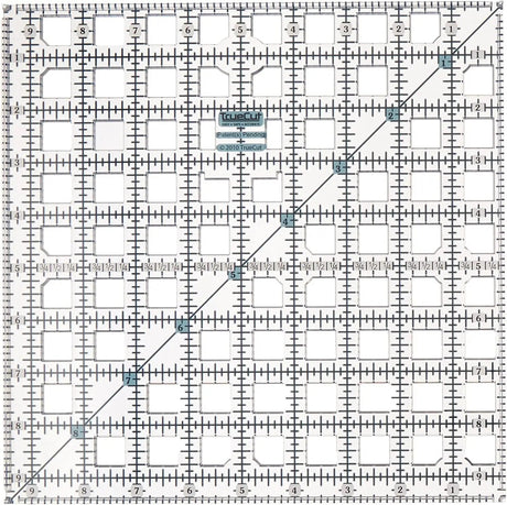 Acrylic Quilting Ruler 9-1/2in x 9-1/2in