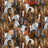 Quilting Cotton Running Horses Timeless Treasures