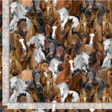 Quilting Cotton Running Horses Timeless Treasures