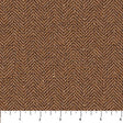 Rust Chevron Haberdashery Flannel Fabric per Yard