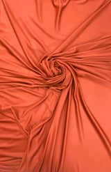 Stretch Lining Polyester Fabric - Rust, Matte Soft, 60" Width (1 Yard)