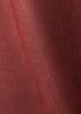 1 Yard Solid Rust Midweight Pure Linen Fabric 7.5 oz Durable 58 Inches Wide