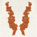 Beaded Corded Floral Lace Applique
