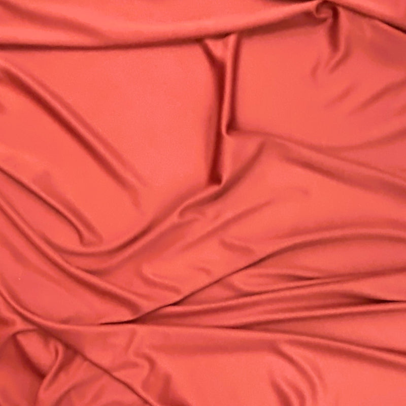 Stretch Lining Polyester Fabric - Rust, Matte Soft, 60" Width (1 Yard)
