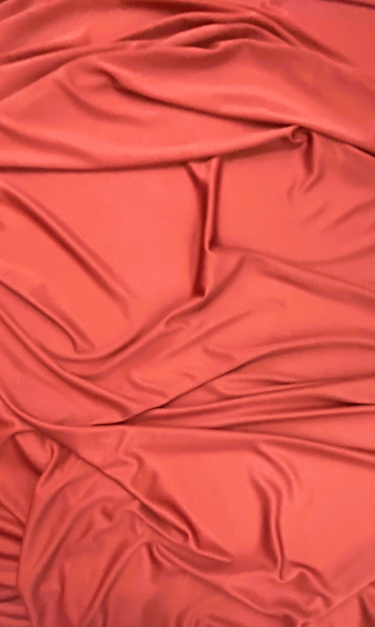 Stretch Lining Polyester Fabric - Rust, Matte Soft, 60" Width (1 Yard)