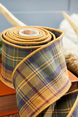 4" x 5 Yard Cotton Highlands Luxe Plaid Ribbon