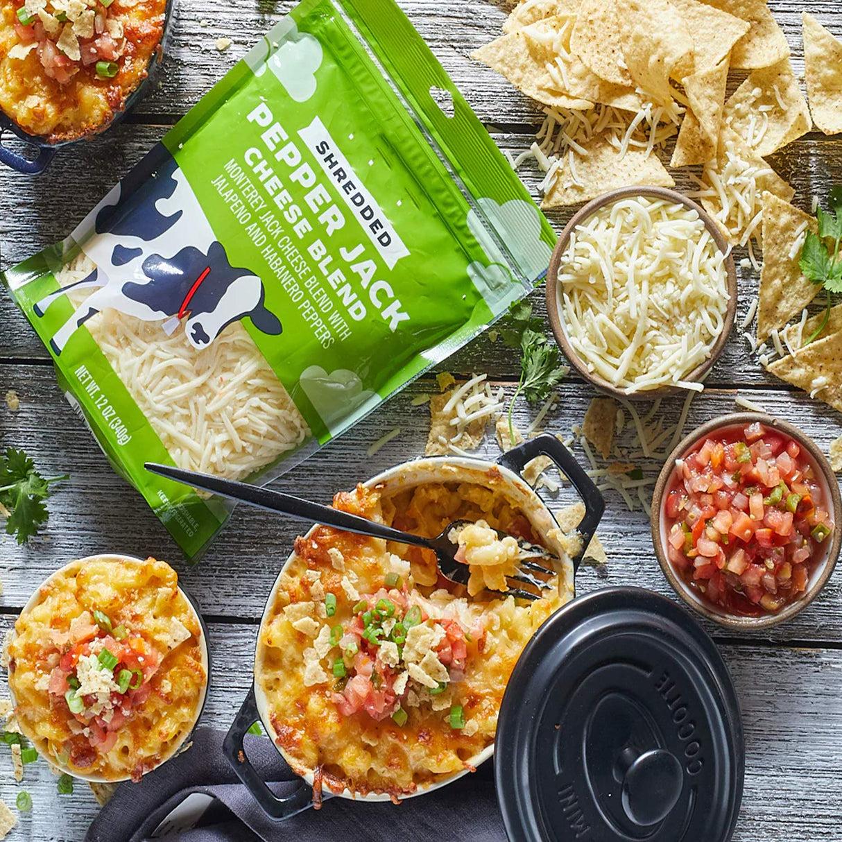 Shredded Spicy Pepper Jack Cheese Blend with Jalapeño Peppers