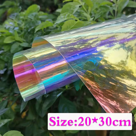 4 Iridescent Holographic PVC Fabric – DIY Material